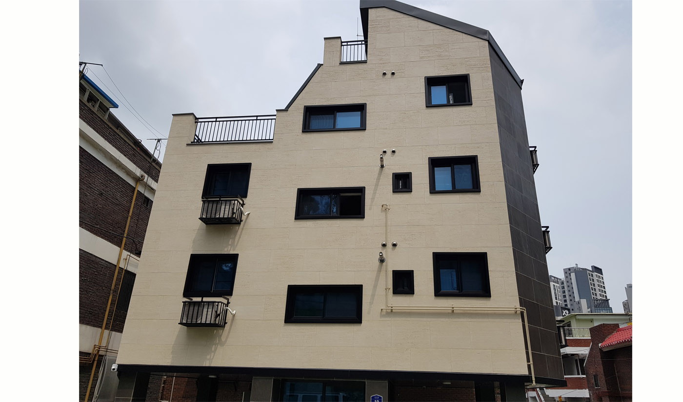 韓國(guó)首爾新吉洞公寓改造（板巖、洞石）